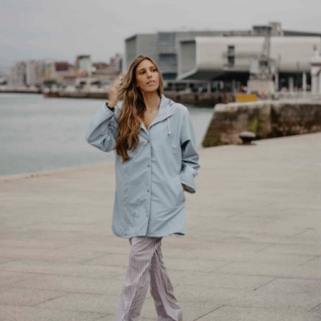chubasquero mujer cantabria azul