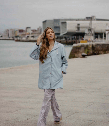 chubasquero mujer cantabria azul